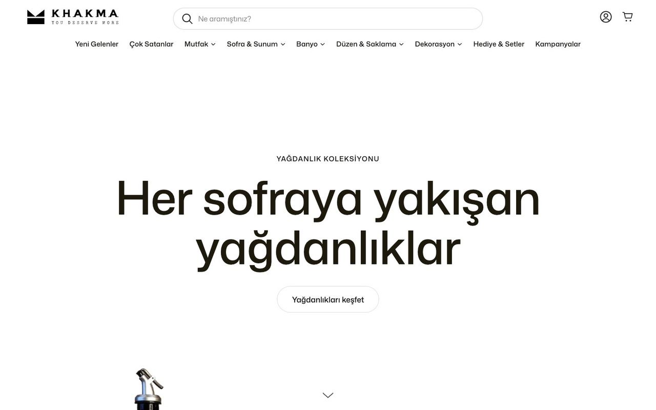 Khakma Home sitesinden ekran görüntüsü